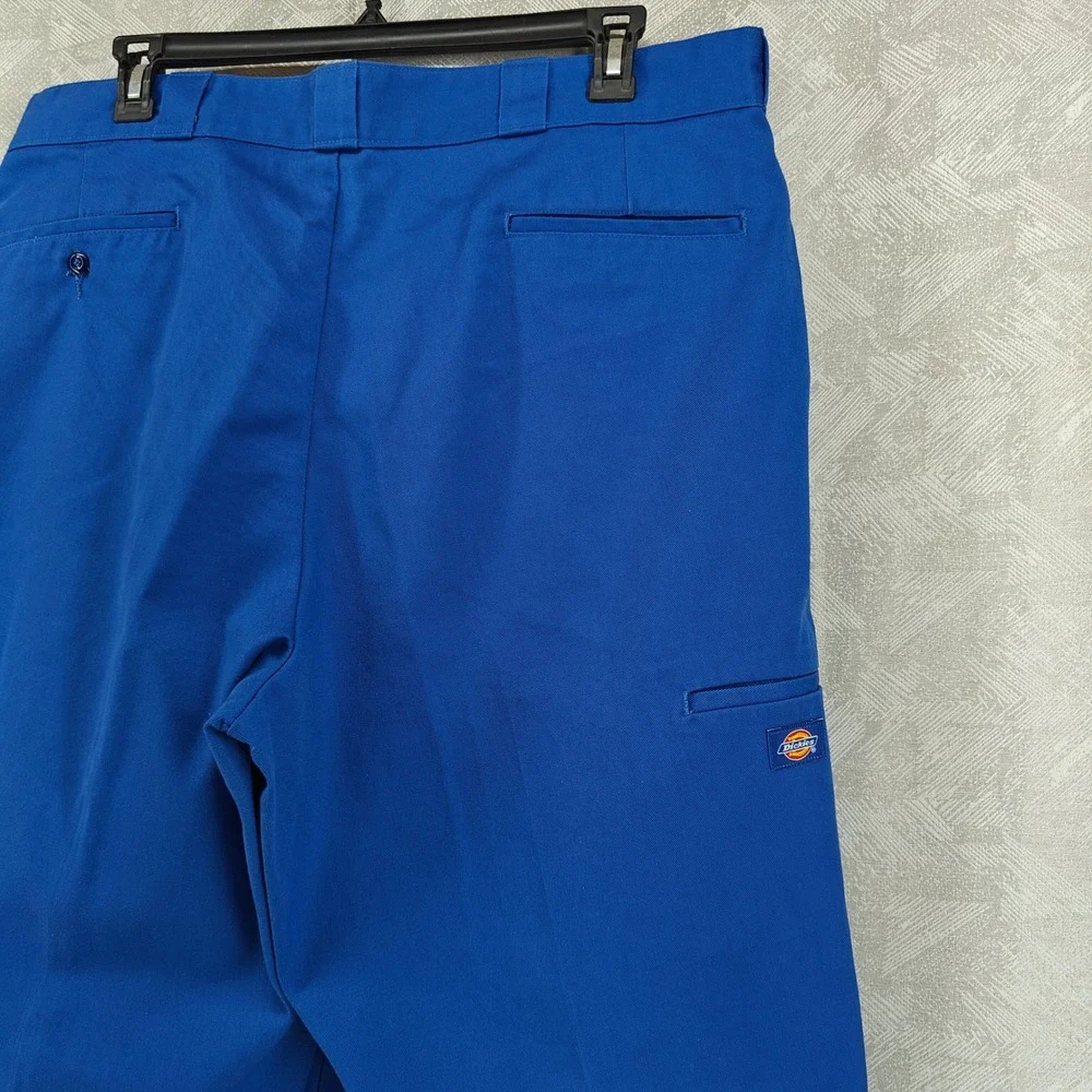 Dickies Loose Fit Shorts Men 42 Blue Flat Front Workwear Casual Skate Streetwear